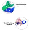 Set of 4 Water Bottles Carry Fasteners with Carabiners and Riveted Connectors Rope for Belt Placement, Commuting, Cycling, Day Travel, and Camping
