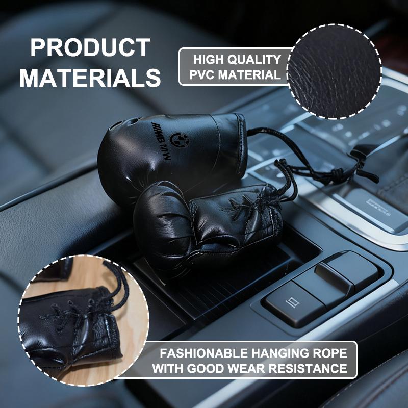 PEXW2 Car Sun Visor Boxing Gloves Pendant Decoration Accessories For BMW X1 X3 E39 E46 E30 E36 E87 E60 E90 F26 G02 E70 F15 E53 G05 E71