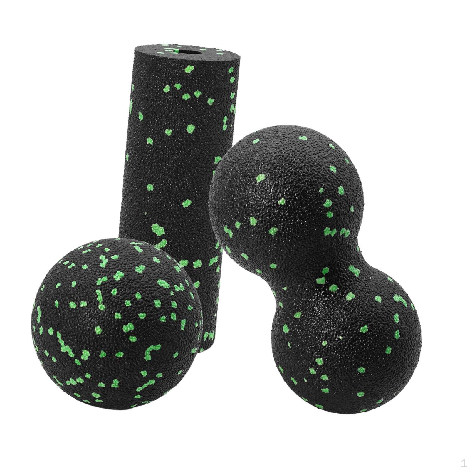 Набор из ролика для массажа и массажных мячей для without Bag