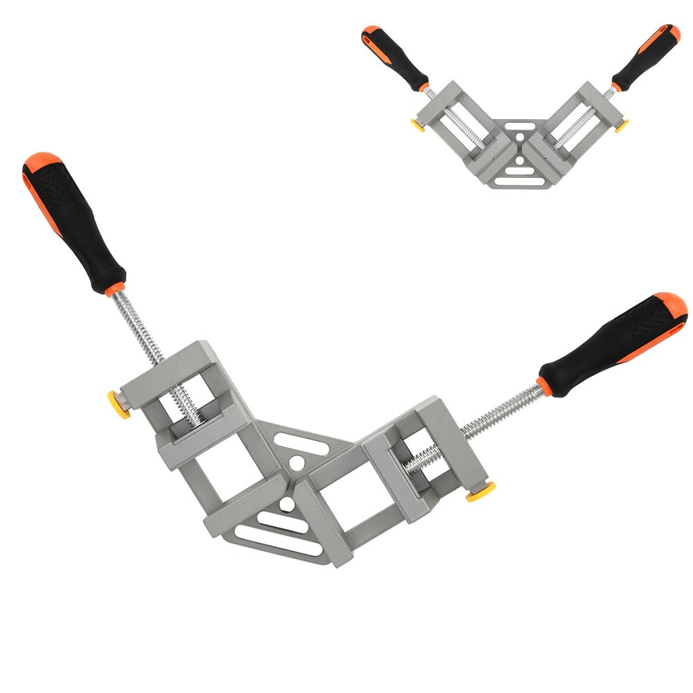 Right Angle Clamp Aluminum Alloy Double Handle 90 degrees  for Woodworking Fixture Hardware Accessories