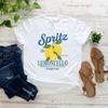 Limoncello Zitrone Brief Aufdruck T-Shirt Italien Retro Rounisextic Stil Unisex Tägliche Passform Urlaubsbekleidung Sommer Lässiges Oberteil