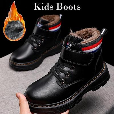 Winter Kinder Plus Samt Jungen Stiefel Baumwollschuhe in großen Schneestiefeln
