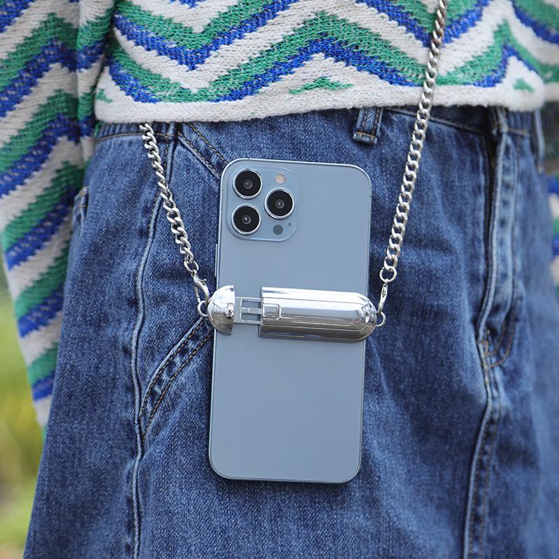 

Beetle Crossbody Phone Lanyard & Anti-Lost Shoulder Strap Apple серебряный серый