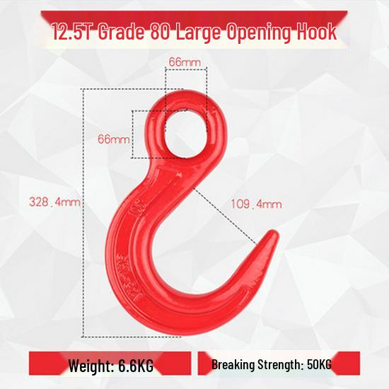 Universal Swivel Clevis Hook for Hoist Crane Rigging and Lifting