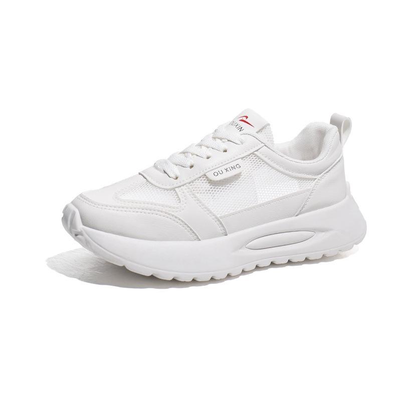 Women's summer mesh casual little white shoes breathable soft sole lightweight running sneakers dad shoes