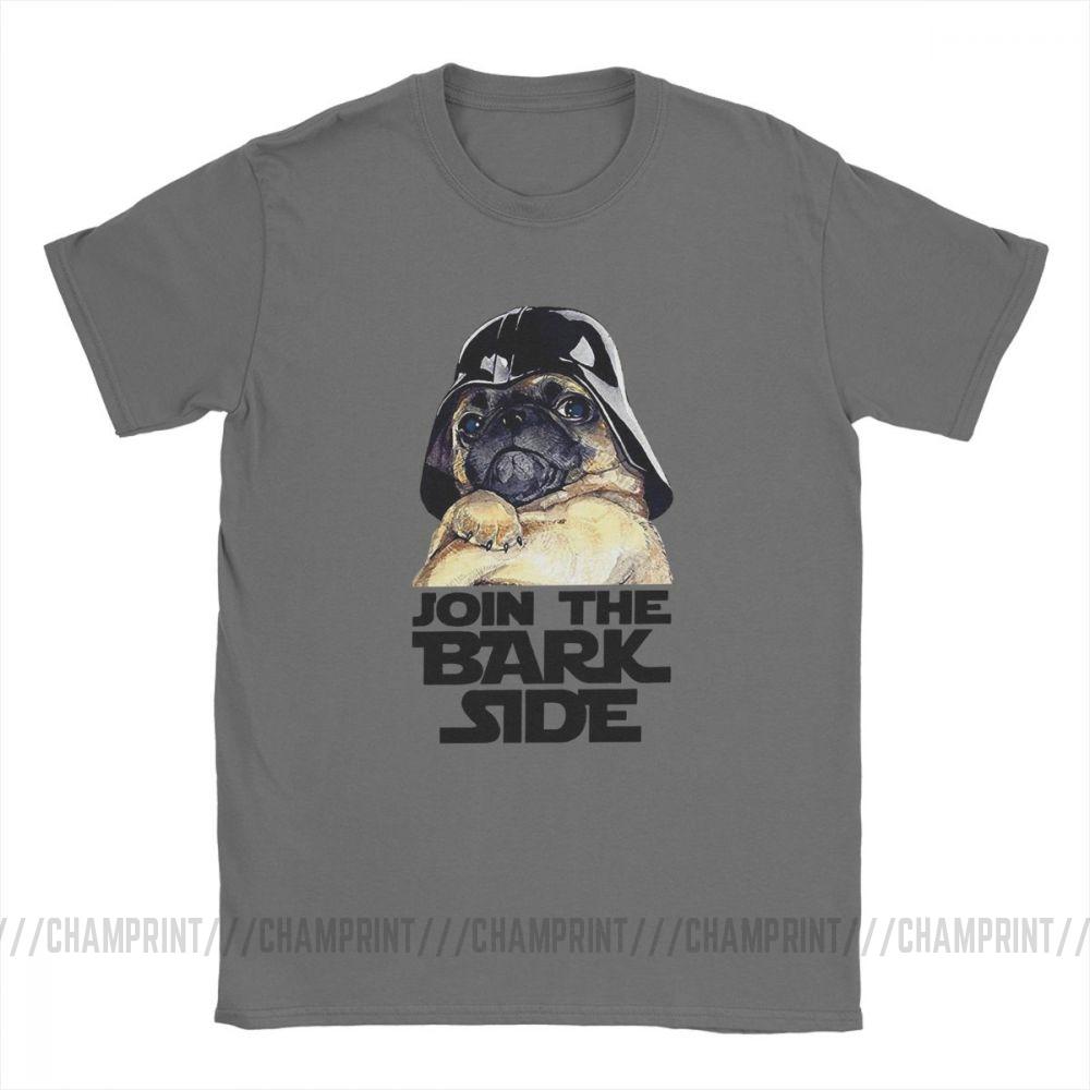 Join The Bark Side Pug Lover Funny T Shirt For Men Dog Puppy Short Sleeve Clothes