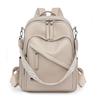 2025 new retro versatile backpack women's soft leather college student premium texture travel backpack shoulder bag