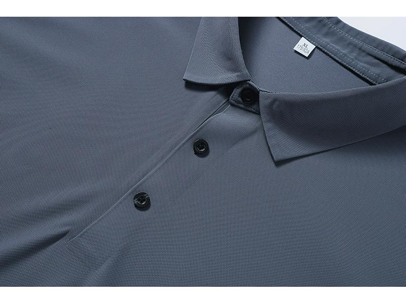 Men's Quick-Dry Ice Silk Stretch Polo T-Shirt