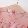 Summer New Year-old Girl Baby Wave Point Fluffy Mesh Skirt Baby Girl Flying Sleeve Princess Skirt Fairy Girl Skirt