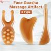 3PCS Hot Resin Face Guasha Massage Reduce Puffiness Relaxing Gua Sha Spa Massager Nose Lifting Massage Scraper Body Facial Skin