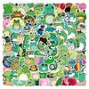 100 Waterproof, Removable Frog Graffiti Stickers for Notebooks, Scooters, and Suitcases