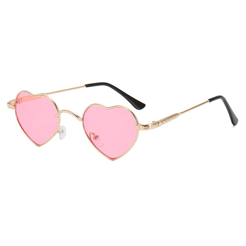 Fashion Stylish Sunglasses For Men Heart Shape Uv400 Protection Outdoor Sun Glasses Seaside Travelling Women Sunglass