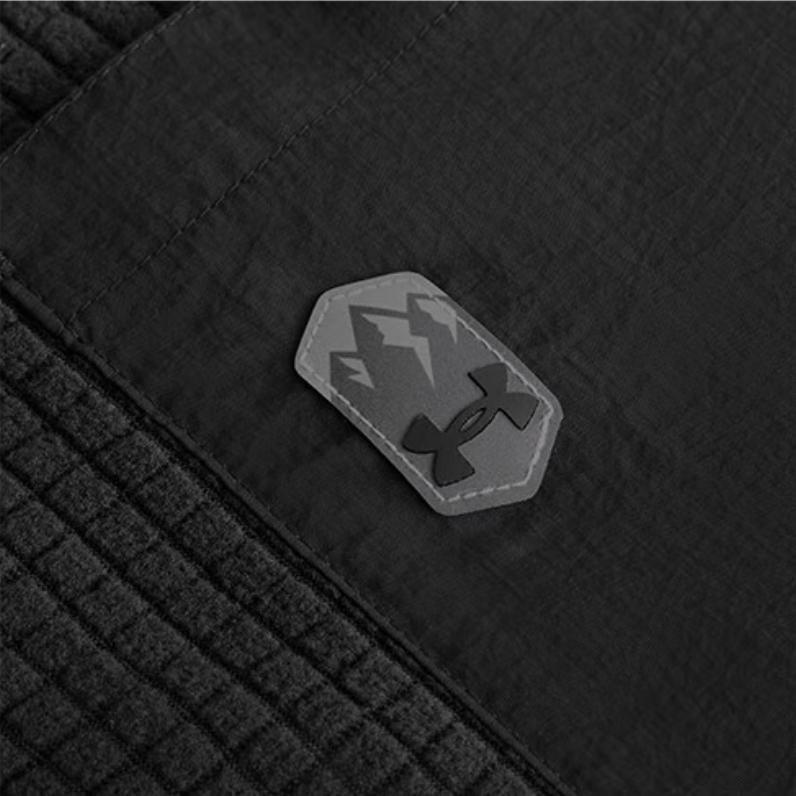 Under Armour Outdoor Urban Series Half-Zip Logo Pullover Long Sleeve Sweatshirt Men sweatshirt Black 1389296-001