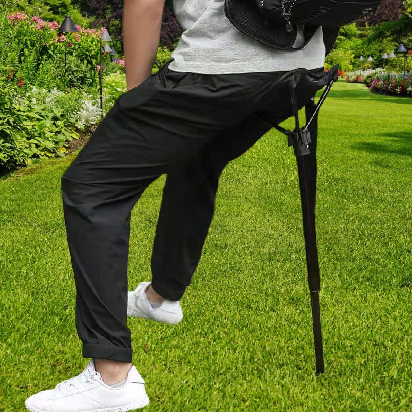 

Camping Folding Stool Chair Collapsible Compact Outdoor Lightweight Telescoping Slacker for чёрный