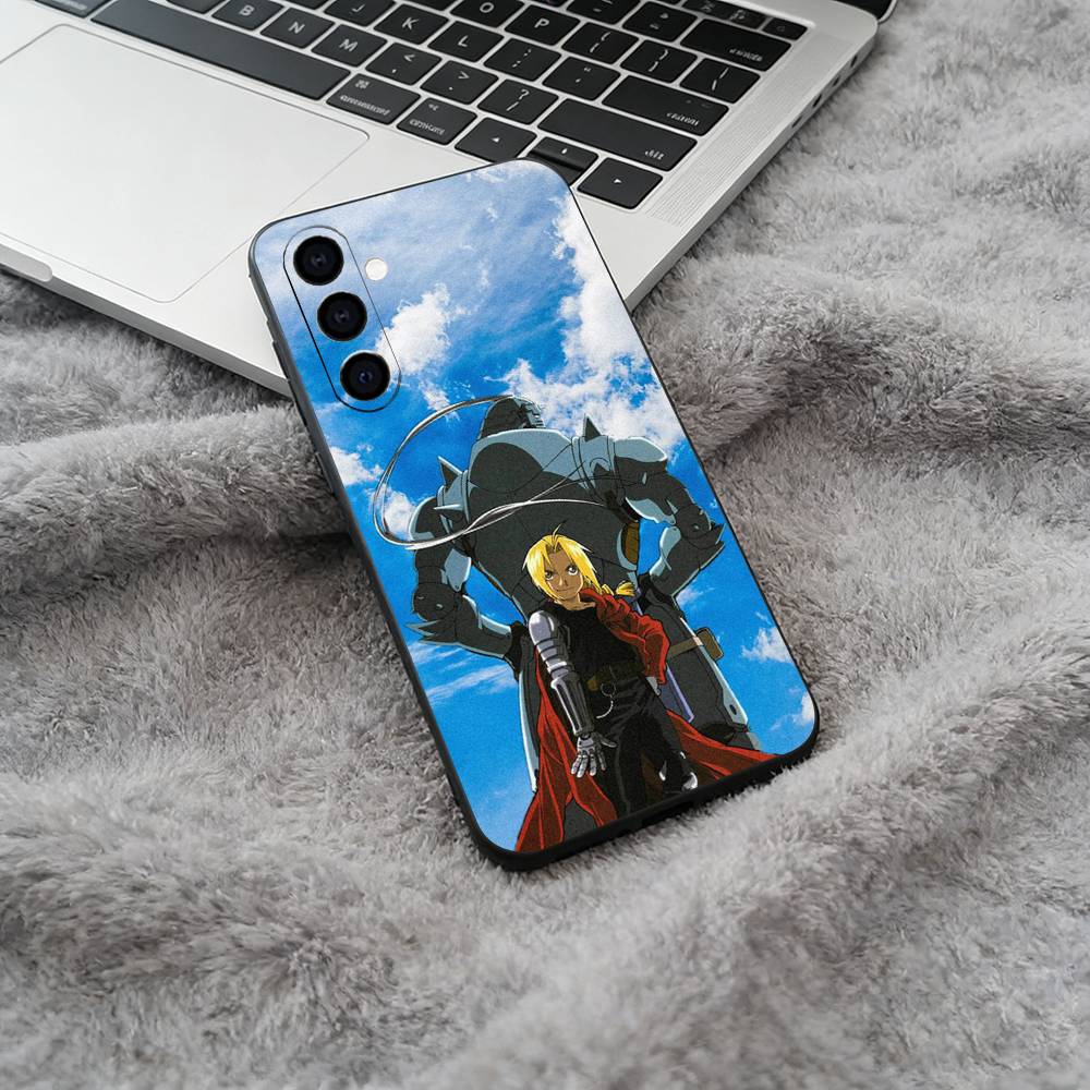 F-A-Fullmetal -Alchemist Phone Case For Samsung Galaxy A73,A71 A72,A70,A53,A52,A51,Soft Silicone Black Cover