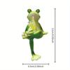 Miniature Frog Figurines Plant Decorations for Pots, Funny Frog Garden Decor Outdoor Gifts Women Frog Statue Planter Hugger