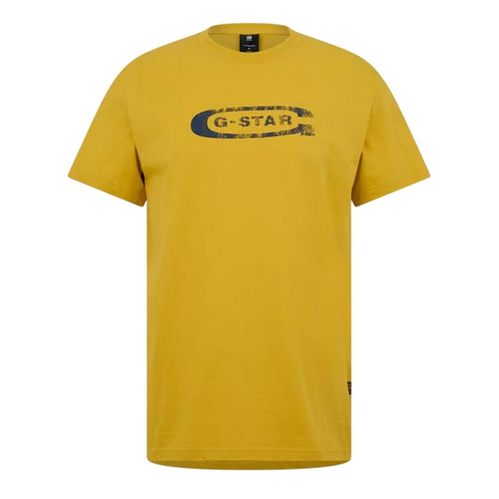 G-Star Mens Distressed Logo Regular T-Shirt