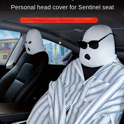 Kreative Auto Kopfstütze Maske Dekoration Lustige Paar Geschenk Fahrzeug Innen Personalisierung Zubehör