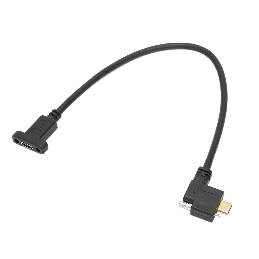 Type C to Type C Cable 10Gbps 5A 4k Gold Plated Standard 16+1 Cores 0.3 Meters Male To Male USB3.1 Cable