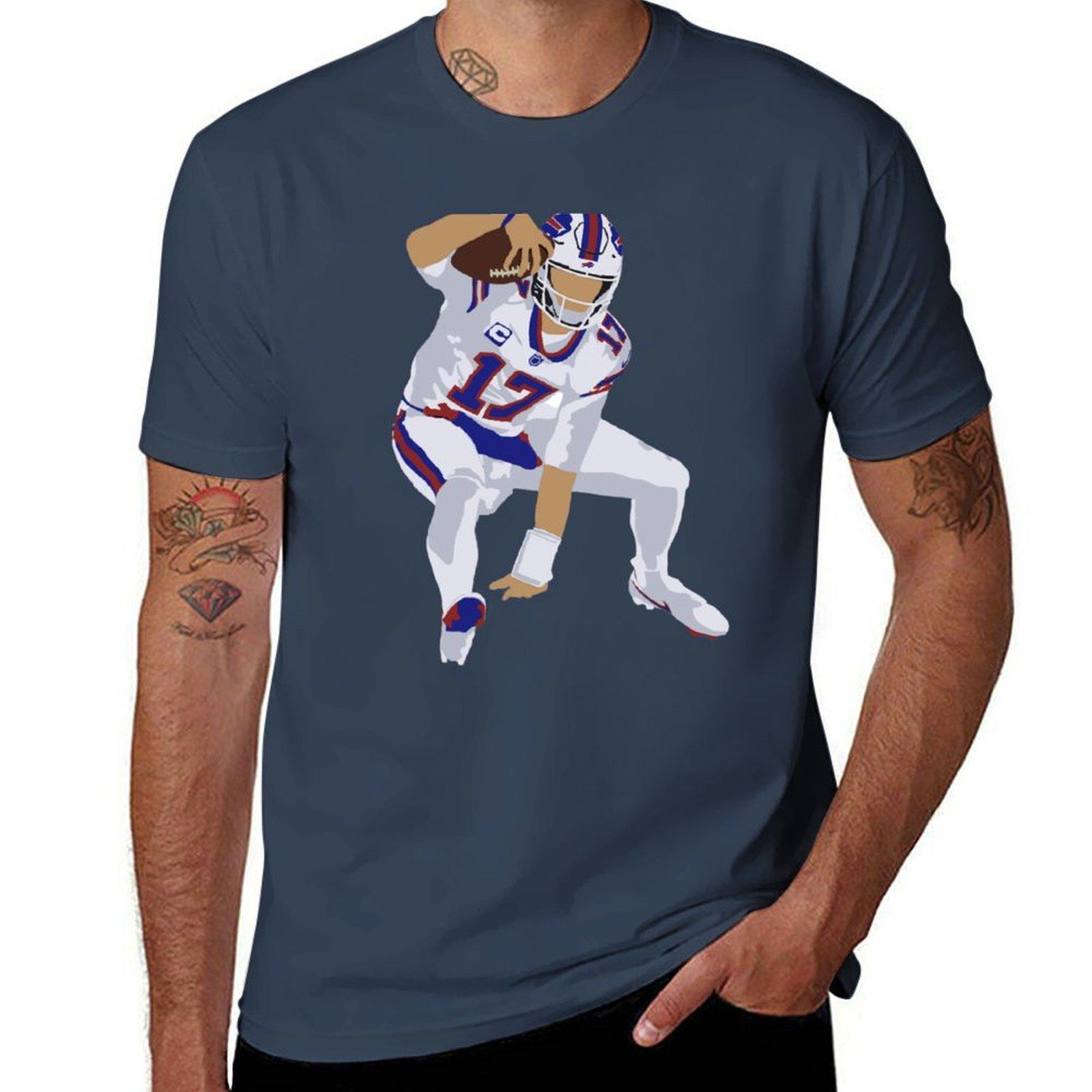 Прыжок Джоша Аллена (большой) Футболка футболка для мужчины 100 процентов хлопок мужская футболка хлопок высокое качество Футболка S