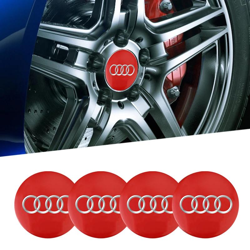 4 Stück Auto Radnabenabdeckung Metall Emblem Aufkleber Für Audi Quattro Sline A3 A4 A6 A5 Q5 A1 Q7 Q3 Q2 Q8 A7 A8 TT S1 SQ5 RSQ3