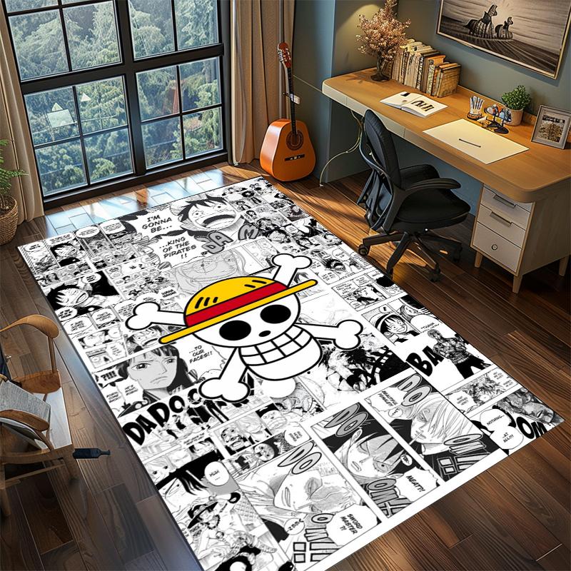 Anime Carpet Rug for Living Room Bedroom Home Sofa Decoration, Non-slip Floor Mat