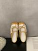 Lace Mary Jane Shoes Women's Flat Sweet Light Mouth Half Drag Skirt