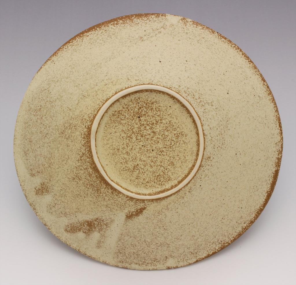 Utsuwa Roan Yamasaku Kiln "Green Glaze" Oval Serving Bowl, Sabi Oribe, Approx. 22cm Diameter X 6cm Height, Made In Japan
