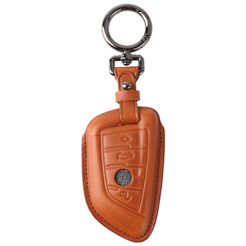Genuine Leather Key Case for BMW 5 & 7 Series - Blade Key Compatible