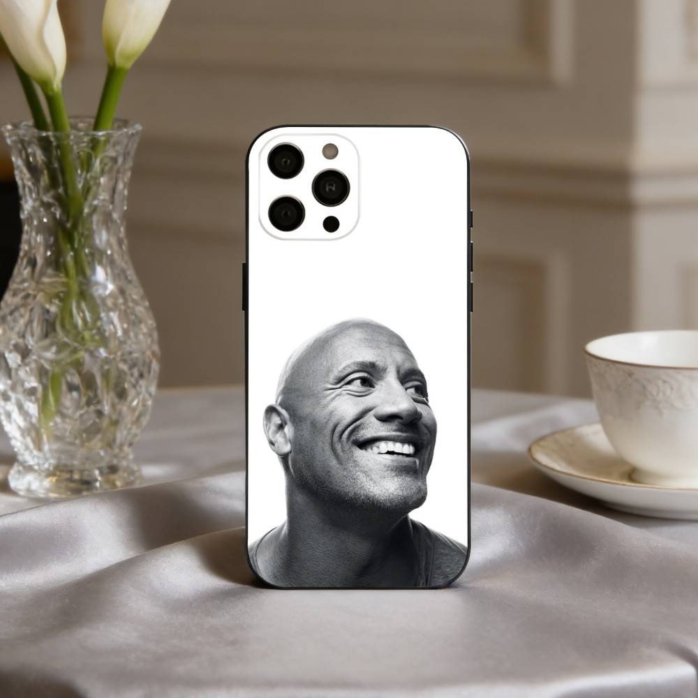 D-Dwayne Powerful J-Johnson Phone Case For iPhone 17pro,16,15,14,13,12,11 Plus,Pro Max,XS,Soft Silicone Black Cover