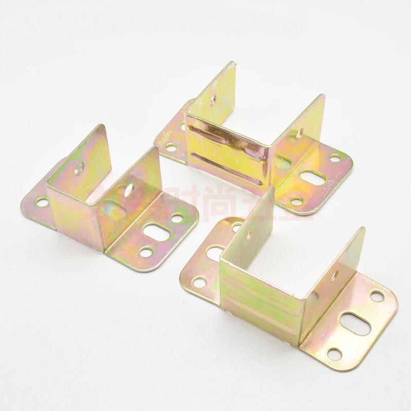 8pcs Bed Beam Support Metal Stand Wooden fixed Connector Thicken bed hinges Hook Corner Code Furniture Hardware Accessories