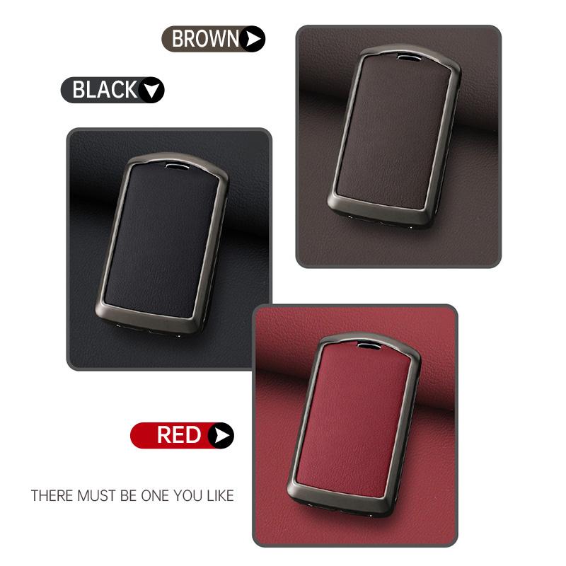 Metal Car Smart Remote Key Case Full Cover Protection Holder Shell for Volvo Polestar 2 Polestar 3 2023 2024 Keyless Keychain