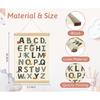 XYDEG Transportation Car Alphabet Numbers Poster Hanger Frame,Baby Boy Nursery Playroom Wall Decor, Nursery Decor,ABC Banner Poster Wall Art with