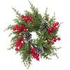 Plastic Christmas Candle Ring Artificial Pine Needle Table Centerpiece  Holiday Dinner Table