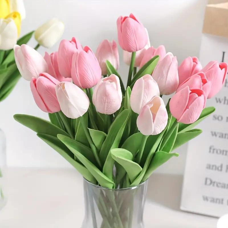 10PCS realistic artificial tulip bouquet DIY home decoration decorations