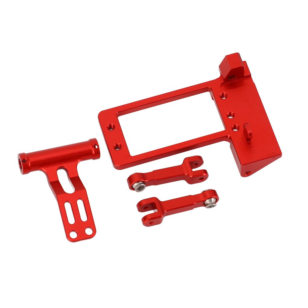 110 RC Servo Mount with Hydraulic Steering Kit Aluminum Alloy for SCX10 III AR45P RC Car DIY Parts
