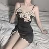 Sexy Dessous Frau sexy transparent Hausunterwäsche Strumpfhalter sexy Pyjama Nachthemd Set