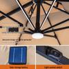 OEING 3x4m Square Outdoor Sunshade Umbrella with Rolling Base