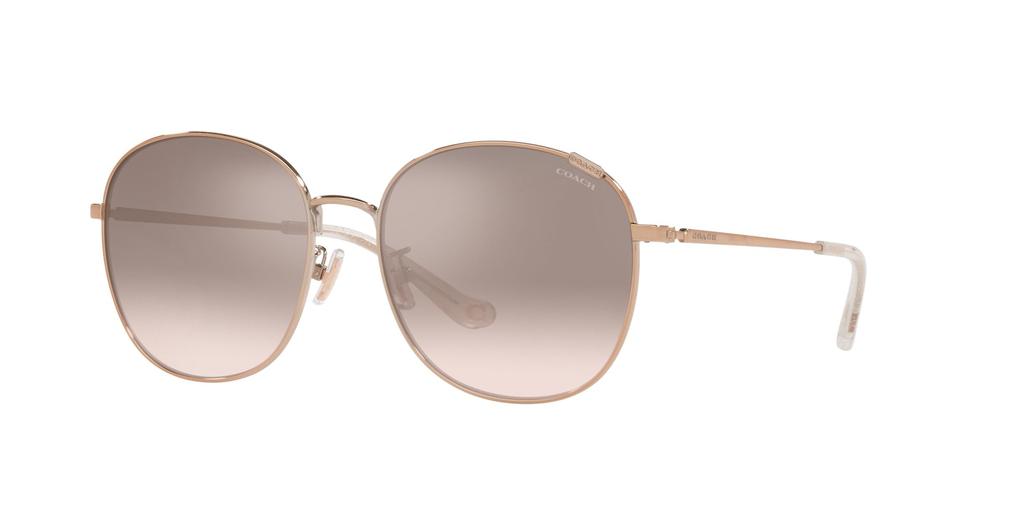 Sunglasses HC7134 Rose Brown Silver Mirror Gradient Lens 57 [Coach] Gold/Light