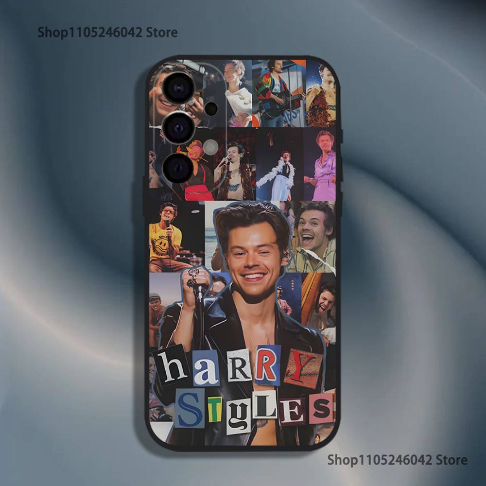 H-HaRRy Music Styles Shockproof Phone Case For Samsung S25,S24,S21,S22,S23,S30,Ultra,S20,Plus,Fe,Lite,5G Black Cover