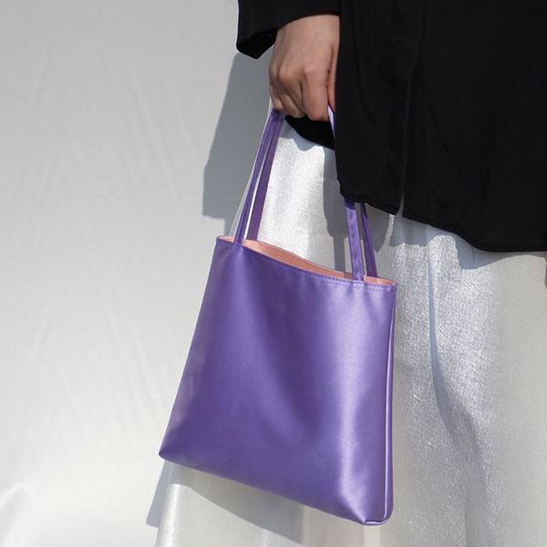 Women Bag Silk-like 2025 New Spring Summer Korean Simple Solid Purses and Handbags Girls Bags