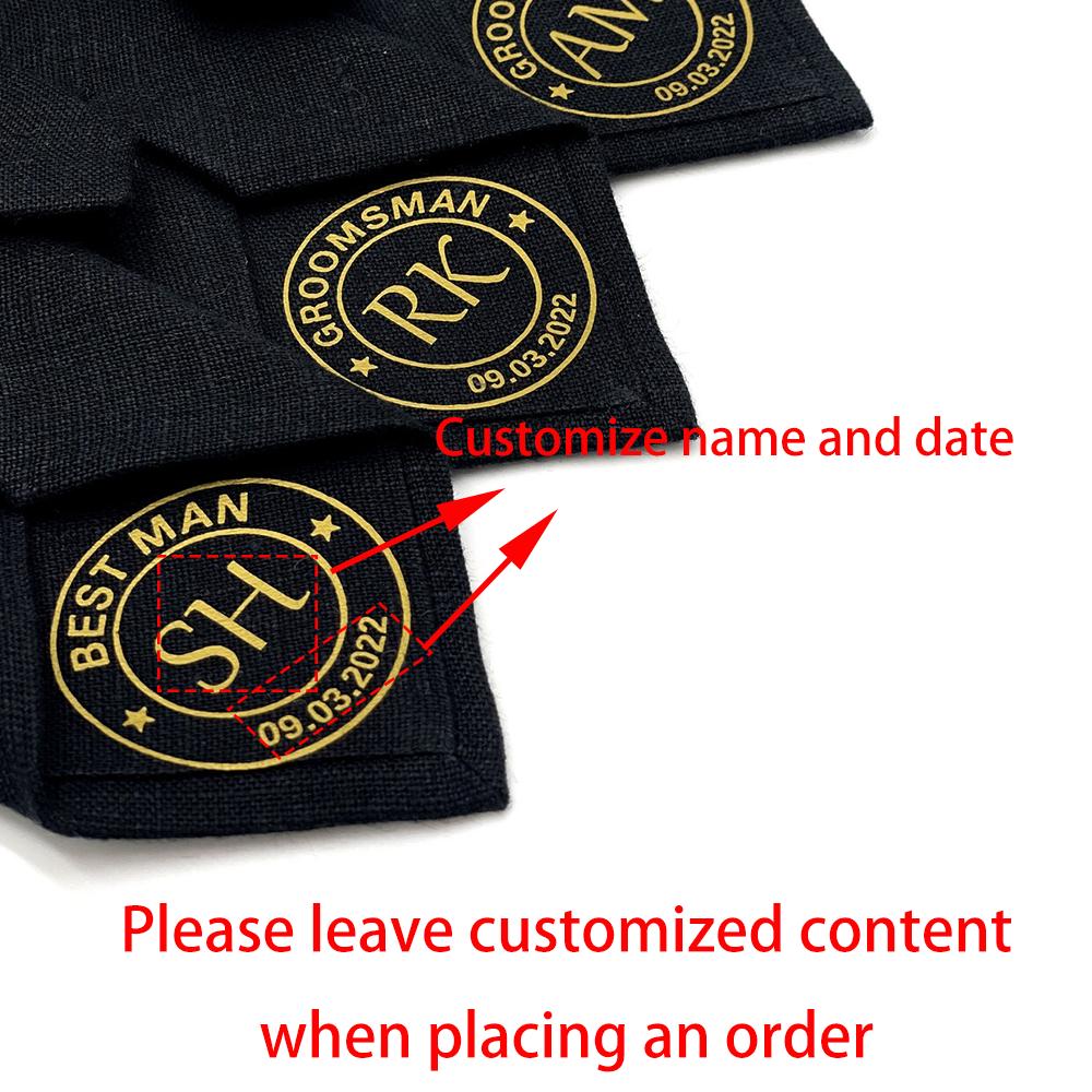 

Custom Wedding Ties Gifts Groomsman Proposal Black Neck Tie Groom To Be Best Man Gift Bridal Shower Bachelor Party Decoration 1pcs 145x7cm