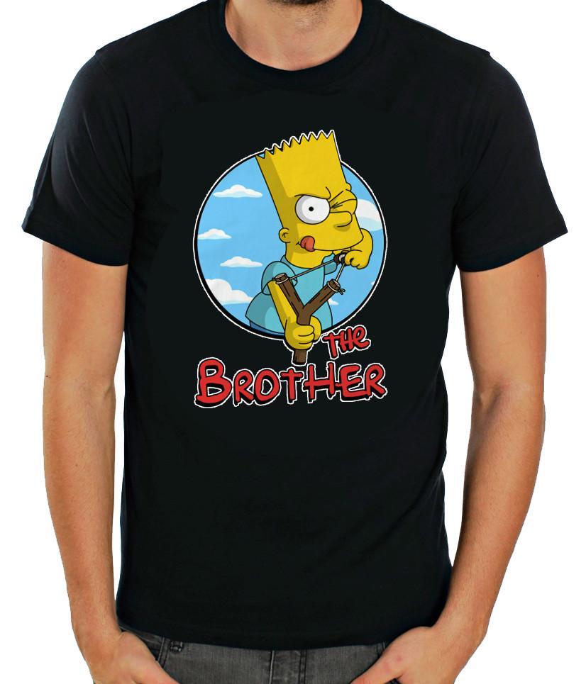 Bart Simpson, The Brother, Short Sleeve T- Shirt Men G805 4XL