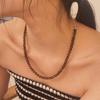 Etrive Smoky Quartz Necklace(6mm)