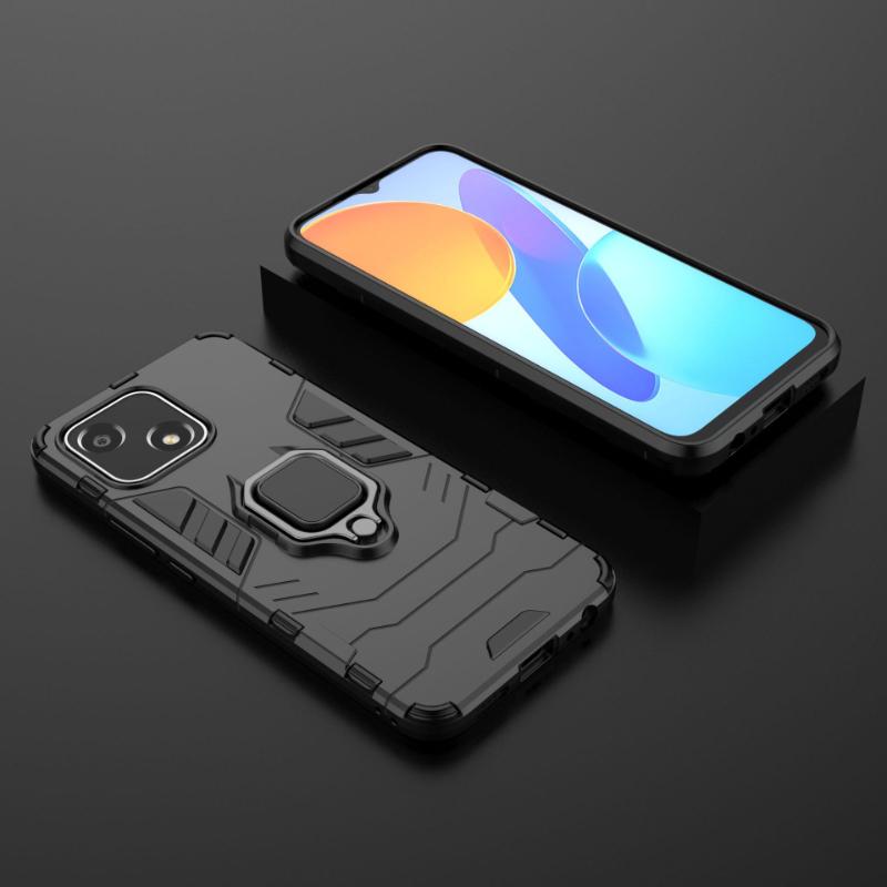 Für Huawei Honor Play 30 Plus 5g Rückseite Handyhülle Stoßfest Panzer Anti-Fall Metallringhalter Magnetischer Schutz Funda Coque