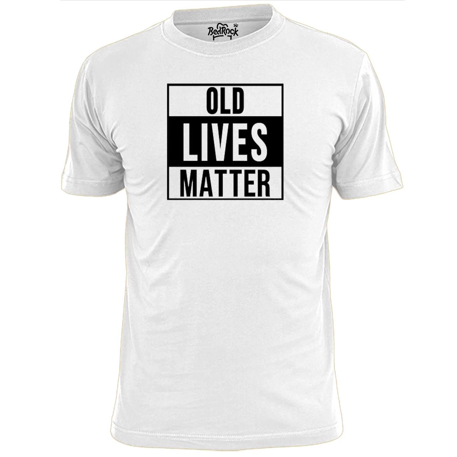 

Mens Old Lives Matter V2 Funny T shirt Equal Rights Anti Ageism S