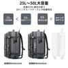 Sea Choice Men's Business Backpack, Vacuum Compression, Expandable, 50L Capacity, Water-Repellent, Fits 17-inch Laptops and A4 Sizes, TSA Lockable,