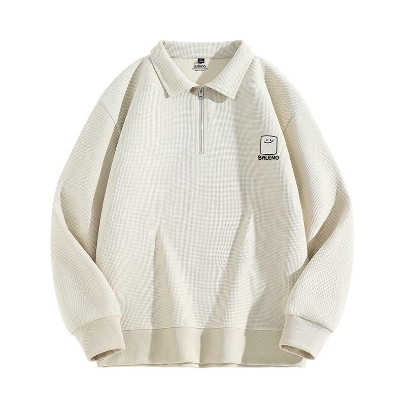 Baleno Men's Waffle Knit Half-Zip Sweatshirt