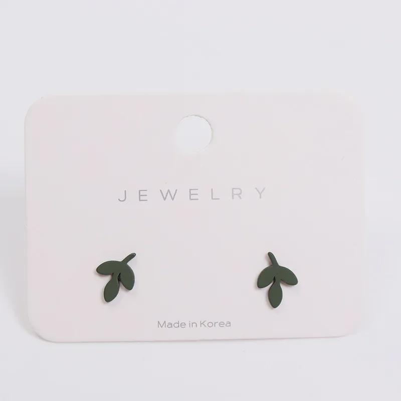 S925 Silver Leaf Earrings - Simple & Elegant Design for Women