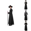 Classic Black Wizard Costume For Men Perfect For Halloween Parties And Cosplay Events